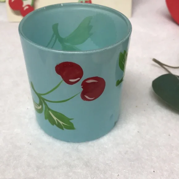 CHERRY 3 Piece decor Frame votive candle clock vintage 1990s - Picture 2 of 13